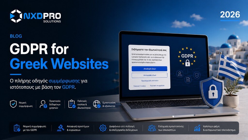 GDPR σε ελληνικά websites: τι πρέπει να έχετε το 2026