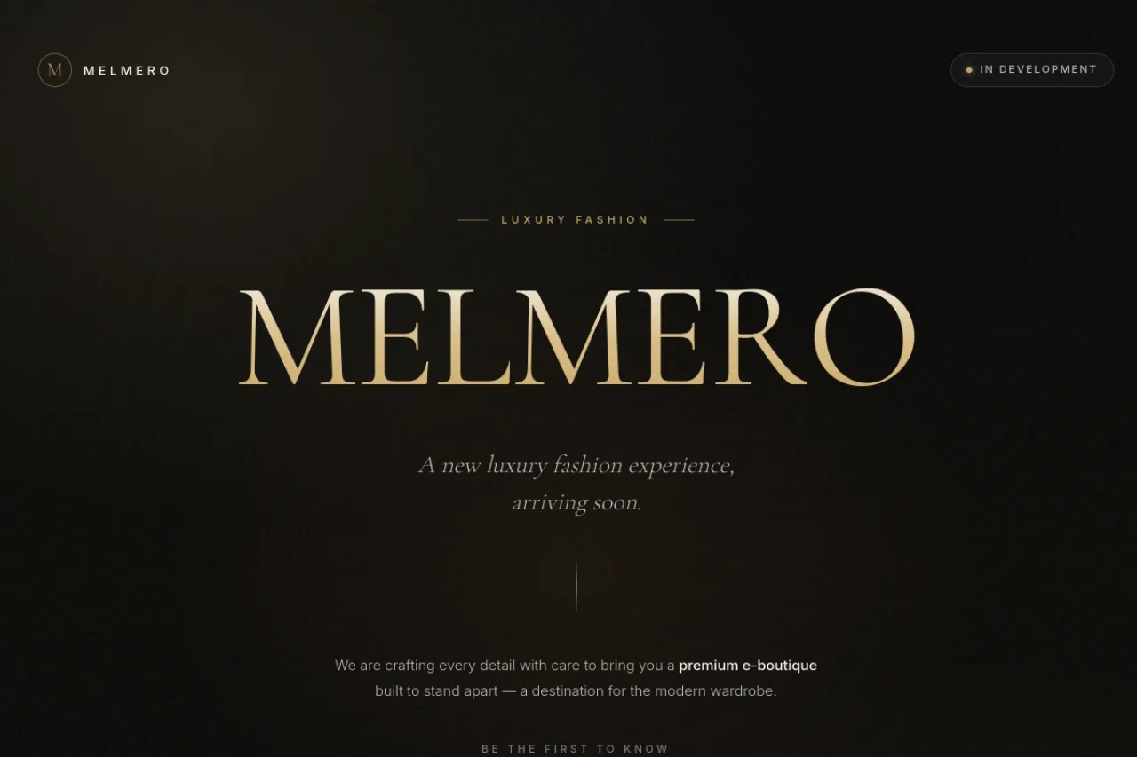 MELMERO — live website preview
