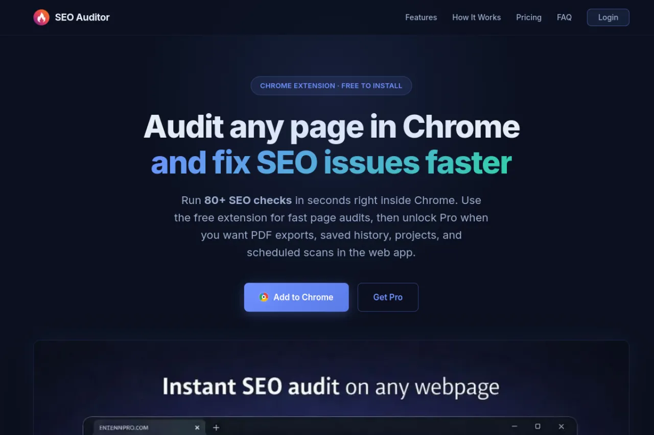 SEO Auditor — live preview